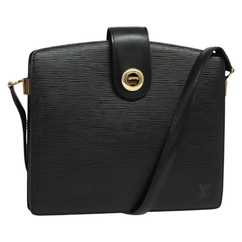 LOUIS VUITTON Epi Capuchin Shoulder Bag Black M52342 LV Auth ep10154